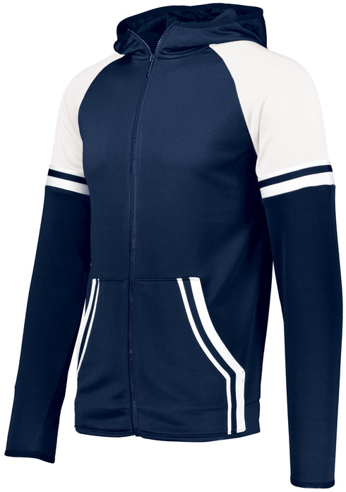 Holloway Youth Retro Grade Jacket (229661), Color 'Navy/White'